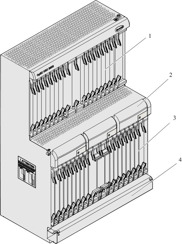 華為OSN3500,OptiX OSN3500子架的結(jié)構(gòu)介紹(圖1)